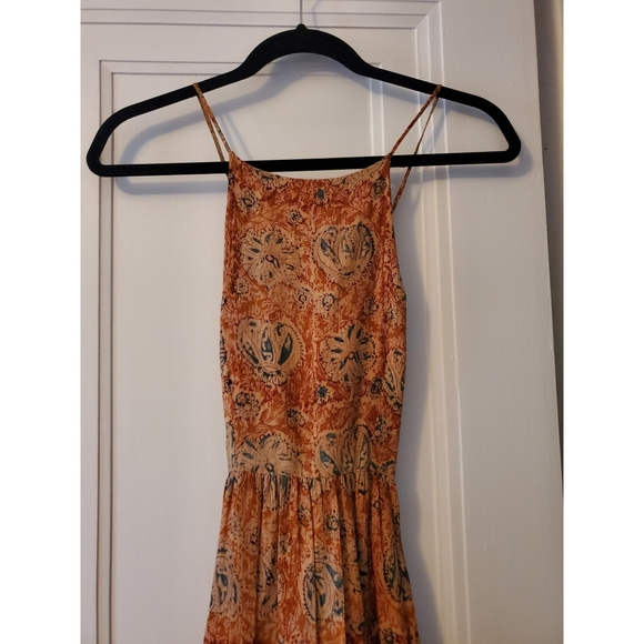 Christy Dawn Delphine strappy summer dress Tan Paisley -size small - Picture 5 of 8